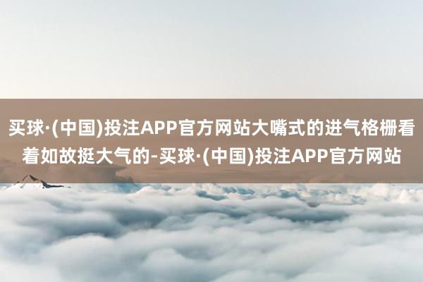 买球·(中国)投注APP官方网站大嘴式的进气格栅看着如故挺大气的-买球·(中国)投注APP官方网站