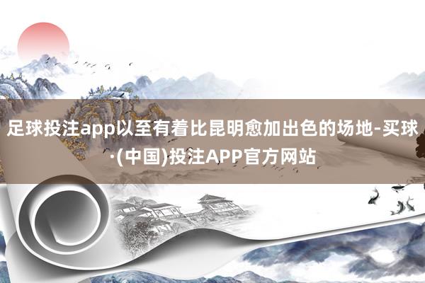 足球投注app以至有着比昆明愈加出色的场地-买球·(中国)投注APP官方网站