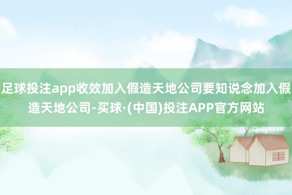 足球投注app收效加入假造天地公司要知说念加入假造天地公司-买球·(中国)投注APP官方网站