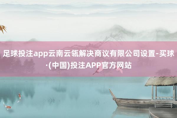 足球投注app云南云瓴解决商议有限公司设置-买球·(中国)投注APP官方网站