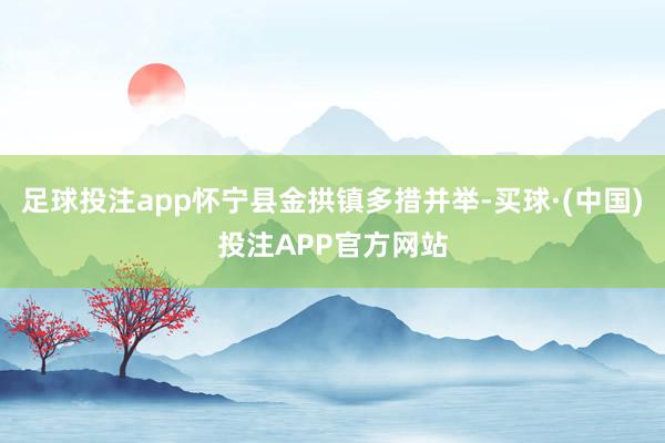 足球投注app怀宁县金拱镇多措并举-买球·(中国)投注APP官方网站