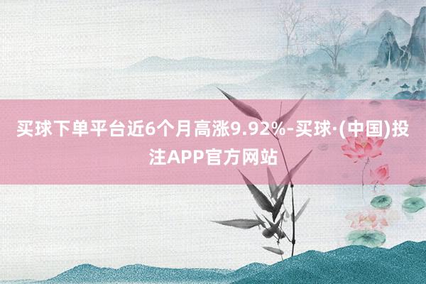 买球下单平台近6个月高涨9.92%-买球·(中国)投注APP官方网站