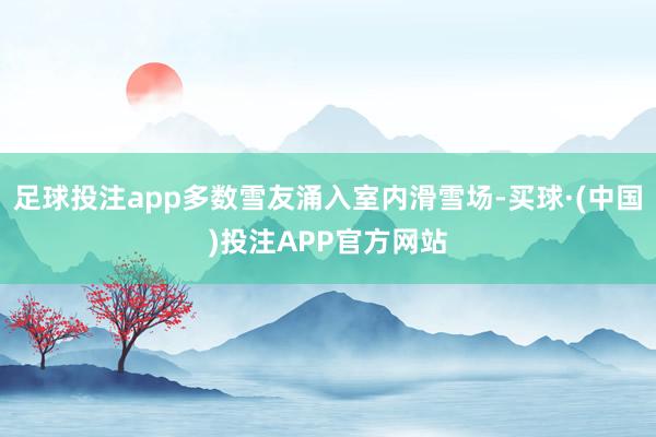 足球投注app多数雪友涌入室内滑雪场-买球·(中国)投注APP官方网站