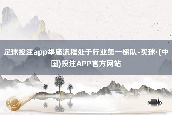 足球投注app举座流程处于行业第一梯队-买球·(中国)投注APP官方网站