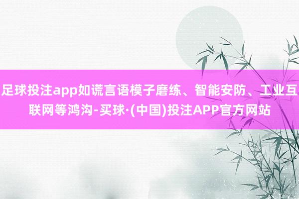 足球投注app如谎言语模子磨练、智能安防、工业互联网等鸿沟-买球·(中国)投注APP官方网站